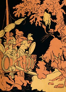 The Fire-Breathing Bulls, 1880 by Picart