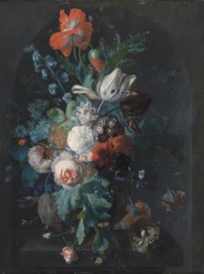 Vase With Flowers by Pictufy