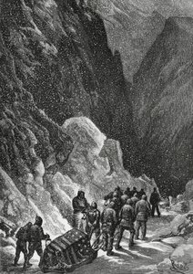 Burial of Captain Charles Francis Hall, American explorer, Greenland, November 1871, Polaris expedition