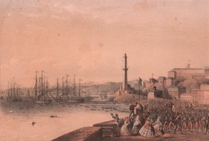 Landing of French troops in Genoa, Liguria by Blaise Nicolas Le Sueur