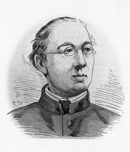 Portrait of Joseph Hergenroether, German historian and cardinal, and first Cardinal-Prefect of Vatican Archives, engraving