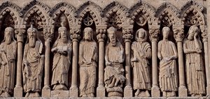 Frieze with Old Testament characters, Cathedral of Santa Maria, Castile and Leon, Spain by Blaise Nicolas Le Sueur