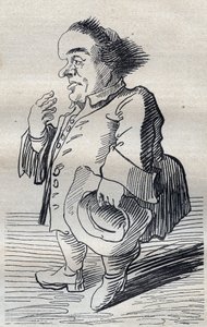 A Deep Thinker - Cartoon by Pier Leone Ghezzi (1740)