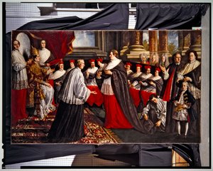 Coronation of Pope Clement & Innocent VIII (pair) by Pier Leone Ghezzi