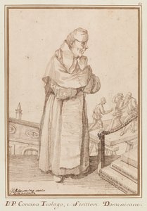 Father Concina, Enemy of Comedies by Pier Leone Ghezzi