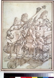 The Concert (Caricature) by Pier Leone Ghezzi