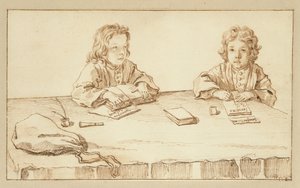 Portraits of Serafino and Francesco Falzacappa by Pier Leone Ghezzi