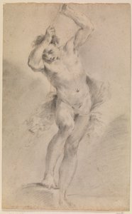 Study after a Nude Young Man with Arms Raised in Front of Head by Pier Paolo Varotti