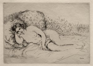 Nude Woman Reclining by Pierre-Auguste Renoir