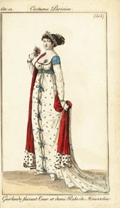 Woman with her hair tied with a garland, Paris