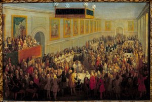 Feast of the Sacre of Louis XV at the Archiepiscopal Palace of Reims by Pierre Denis Martin