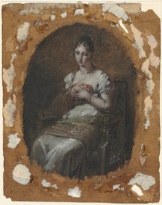 Young Woman Seated, Late 18th or Early 19th Century by Pierre Paul Prud