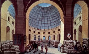 View of the Halle au Ble by Pierre (after) Courvoisier
