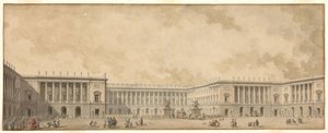 First Reconstruction Project of the Palace of Versailles Presented to King Louis XVI, c. 1785 by Pierre Adrien Paris