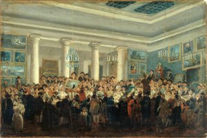 Public Sale of Paintings, circa 1785 by Pierre Antoine Demachy