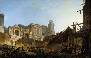 The Foire Saint-Germain After the Fire of the Night of 16 to 17 March 1762