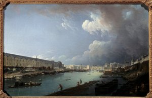 View of the Louvre and the Ile de la Cite from the Pont Royal