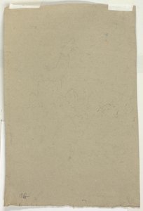 Sketch of Treetops and Figure by Pierre Antoine Mongin