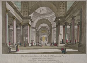View of the Interior of the Pantheon in Paris by Pierre Antoine de Machy