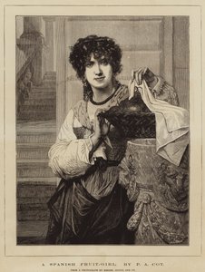 A Spanish Fruit-Girl by Pierre Auguste Cot