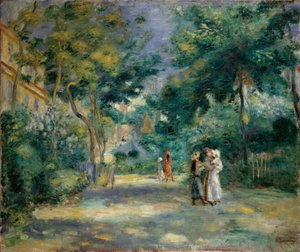 A Garden in Montmartre by Pierre Auguste Renoir