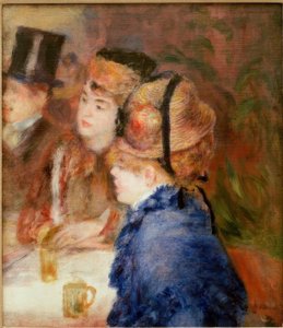 At the Café. The Drinkers by Pierre Auguste Renoir
