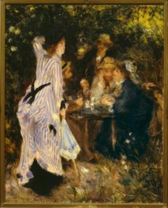 In the Garden (Under the Arbor, Moulin de la Galette) by Pierre Auguste Renoir