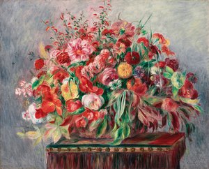 Basket of Flowers by Pierre Auguste Renoir