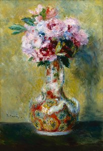 Bouquet of Flowers in a Japanese Vase by Pierre Auguste Renoir