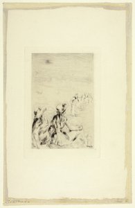 Children on the Beach, Berneval by Pierre Auguste Renoir