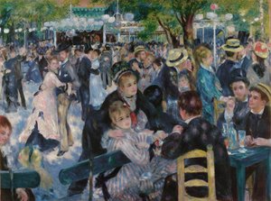 Dance at Le Moulin de la Galette by Pierre Auguste Renoir