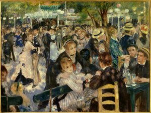 Dance at Le Moulin de la Galette by Pierre Auguste Renoir