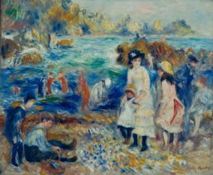 Children by the Sea in Guernsey