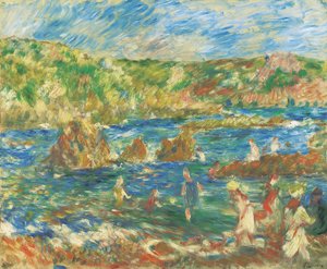 Children on the Beach, Guernsey, c.1883 by Pierre Auguste Renoir