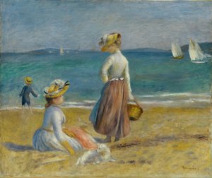 Figures on the Beach by Pierre Auguste Renoir
