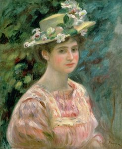 Girl with Eglantines on her Hat