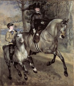 Horsemen at the Bois de Boulogne, Painting by Pierre-Auguste Renoir by Pierre Auguste Renoir