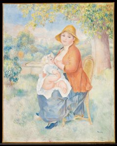 The Child at the Breast, 1886 by Pierre Auguste Renoir