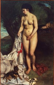 The Bather with the Griffon by Pierre Auguste Renoir