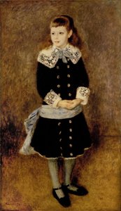 The Girl with the Blue Belt by Pierre Auguste Renoir