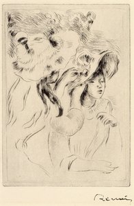 Pinning the Hat by Pierre Auguste Renoir