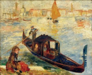The Grand Canal, Venice (Gondola) by Pierre Auguste Renoir