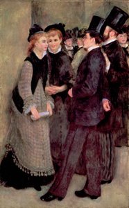 Leaving the Conservatory (La Sortie du conservatoire) by Pierre Auguste Renoir