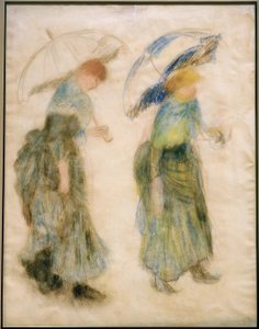 Girl with Umbrella by Pierre Auguste Renoir