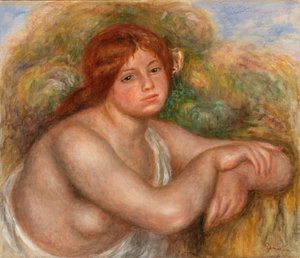 Nude Study, Bust of a Woman by Pierre Auguste Renoir