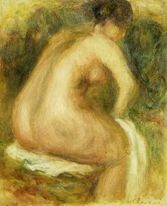 Nude Woman Bathing