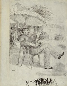 On the Terrace of a Hotel in Bordighera: The Painter Jean Martin Reviews his Bill