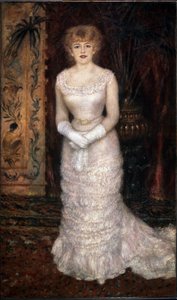 Portrait of Actress Jeanne Samary by Pierre Auguste Renoir