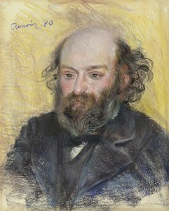 Portrait of Paul Cézanne by Pierre Auguste Renoir