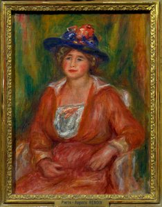 Portrait of Seated Woman. Painting by Pierre Auguste Renoir by Pierre Auguste Renoir
